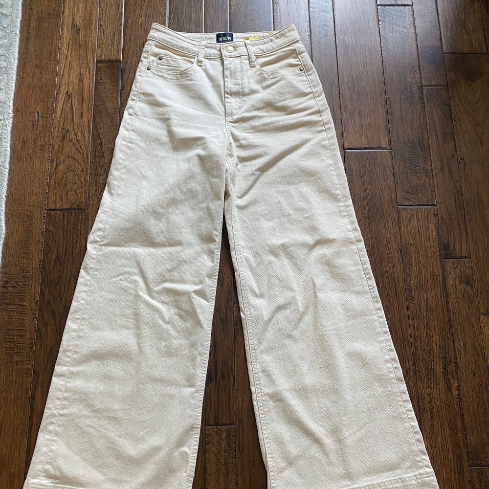 Maeve by Anthropologie Wide Leg Cream Denim Sz. 26